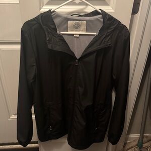 Weatherproof black rain Jacket